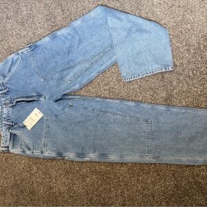 Zara Men's Straight Jeans - Light Blue